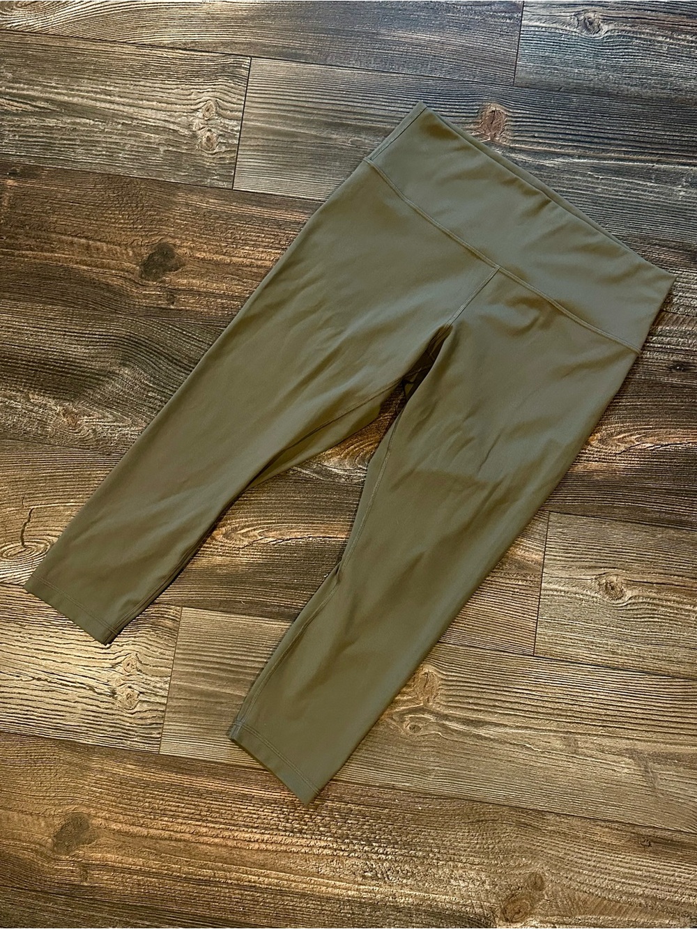 Lululemon Athletica Crop High-rise Olive Green Leggings